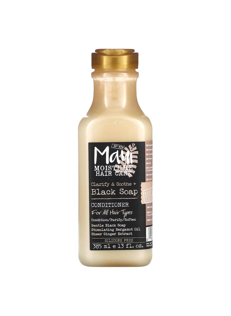 MAUI MOISTURE - Maui Moisture Clarify  Soothe  Black Soap Conditioner Hydrating 13 fl oz - Image 1