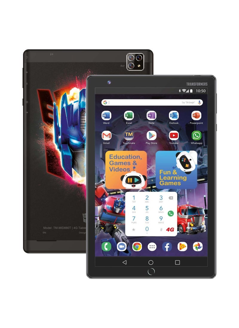 TRANSFORMERS - Transformers 8" Calling Tablet with 32GB Internal Memory and 3GB RAM - Image 1