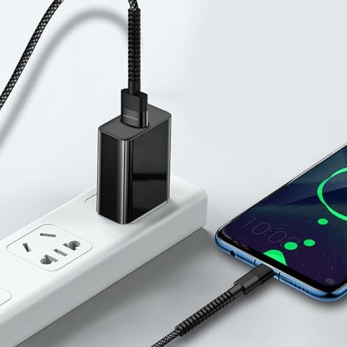 Candytech 80W USB to Type C Unbreakable Nylon Braided Cable, 1M Fast Charging Cable for iPhone 15 series, iPad, Samsung Galaxy & other Type C Devices(Black) - Image 5