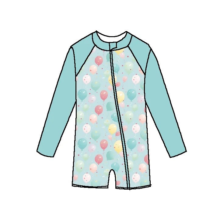 Bluejw Summer Casual Swimming Pool One Piece Swim Suit  Solid Pattern Teen Child Kids   Swimwear - Image 3