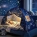 INFANS Bed Tent for Kids Indoor Large Toddler Canopy Playhouse with Flags Teepee Toys Gift for Boys Girls Aged 3 75 x 39 x 48 - Image 2