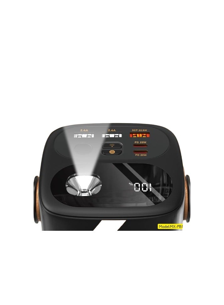 MOXOM MX-PB131 60000mAh Power Bank with LCD Display - Fast Charging - SCP 22.5W - PD 20W - 3 USB Ports and 2 PD Ports - Image 2