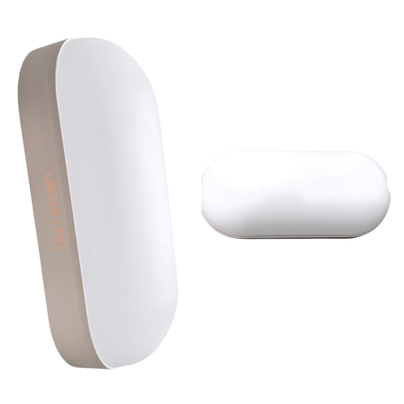 Ladies N Linen 1820W Wall Lamp LED Oval Shape Outdoor Bulkhead Waterproof Porch Light for Outdoor Garden Bathroom Light Cool Daylight - Image 1