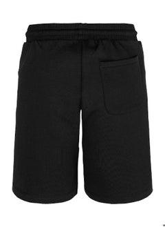 Calvin Klein Jeans Kids' Terry Jogger Shorts - Cotton, Black  - Image 4