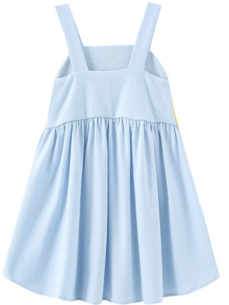 Frogwill Toddler Girls Fifties Summer Dress Blue Rainbow 2-7Y (3T, Purple) - Image 2