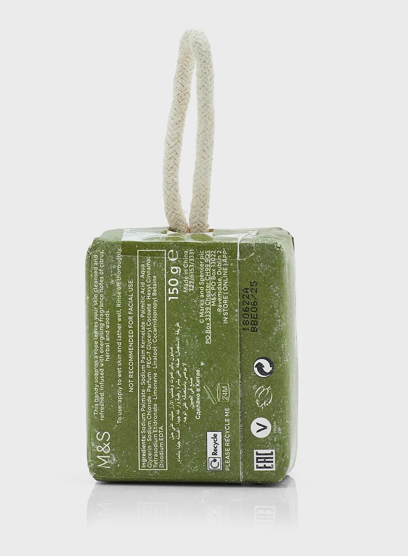 Marks & Spencer M And W Soap On A Rope Berg And Cedar