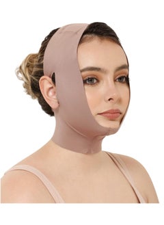 CURVEEZ CURVEEZ Face Toning Belt Post Surgery Lipo Compression Chin Strap For Women | Faja Mentonera Reductora para Papada Y Cuello | For Use After Face and Chin Surgery  - Image 1