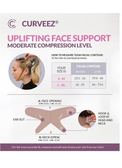 CURVEEZ CURVEEZ Face Toning Belt Post Surgery Lipo Compression Chin Strap For Women | Faja Mentonera Reductora para Papada Y Cuello | For Use After Face and Chin Surgery  - Image 3