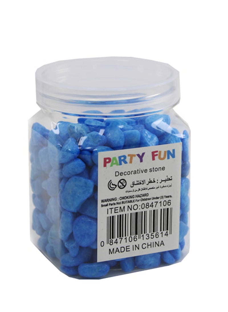 PARTY FUN Decorative Blue Stones - 300g in a Drum  - Image 2