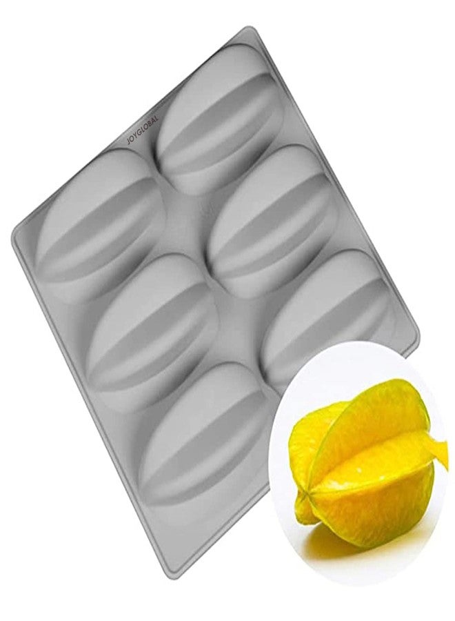 JoyGlobal Silicone 6 Cavity Carambola Starfruit Shaped Soap Muffin All Purpose Mould (Output Weight: Approx 100 Grams) - Image 3