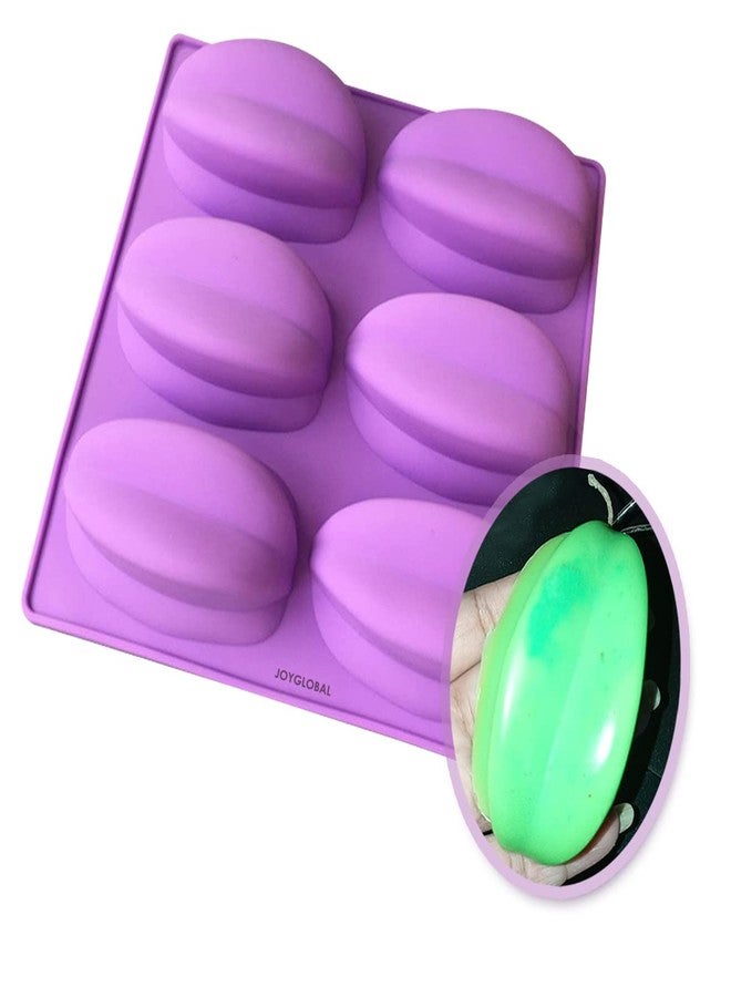 JoyGlobal Silicone 6 Cavity Carambola Starfruit Shaped Soap Muffin All Purpose Mould (Output Weight: Approx 100 Grams) - Image 1