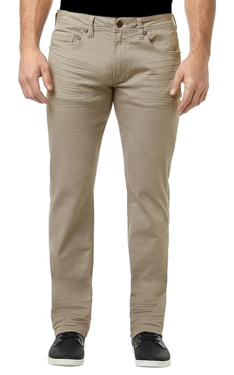 Buffalo David Bitton mens Straight Six jeans, Authentic Tan, 32W x 32L US - Image 1
