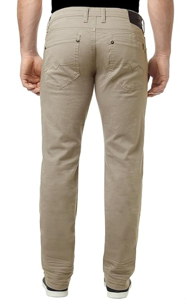 Buffalo David Bitton mens Straight Six jeans, Authentic Tan, 32W x 32L US - Image 2
