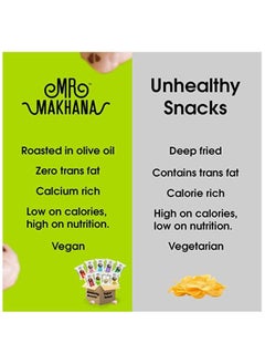 Mr Makhana Lime and Chilli  Popped Lotus Seeds 25g Gluten-Free  - Image 2