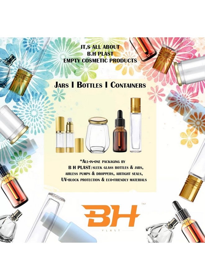 BH PLAST [ Pack of 4 PCS] 100 Gram Acrylic Cosmetic JAR for Body Butters, Creams, LIPBALM and Scrubs, Cosmetic Grade Travel Friendly JAR - Image 4
