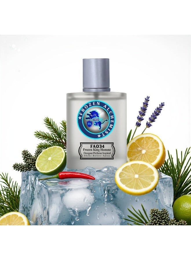 Frozen Alchemist Frozen King (FA034) EDP For Men 100ml | Premium Long Lasting Citrus Woody Perfume | Inspiration By DG's - Image 2