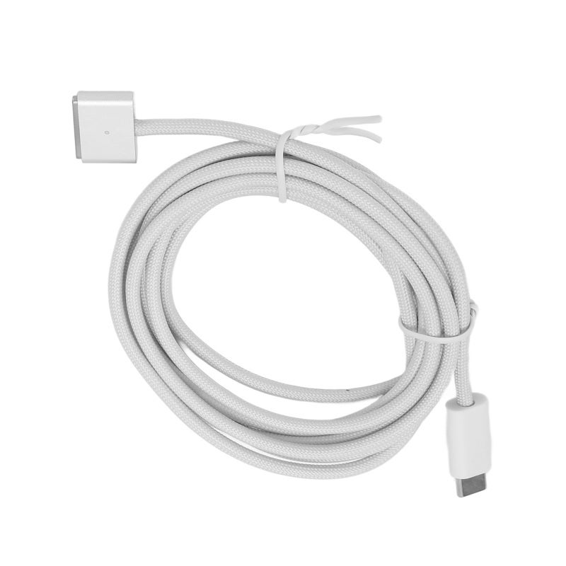Type C Charging Cable 2m Braided Design 140W PD Fast Charging Cable - Efficient Charging With LED Indicator MagSafe 3 Cable for M1 Pro M2 MacBook Air Pro Wall Car PD Chargers - Image 5