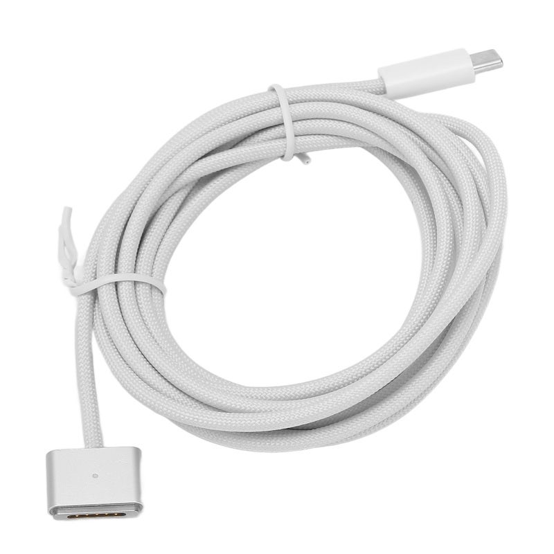Type C Charging Cable 2m Braided Design 140W PD Fast Charging Cable - Efficient Charging With LED Indicator MagSafe 3 Cable for M1 Pro M2 MacBook Air Pro Wall Car PD Chargers - Image 1