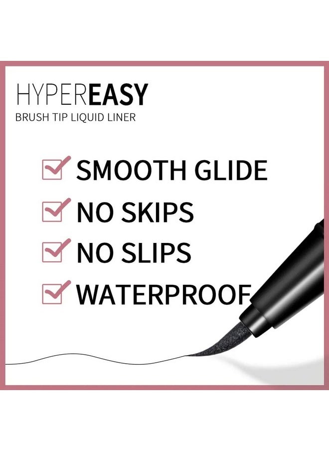 Me Now Menow Long Lasting Waterproof Liquid Eyeliner Pencil Soft Brush Tip With Quick Dry Formula Sweat Resistant And Smudge Proof Private Label Straight Liner Pen Black  - Image 5