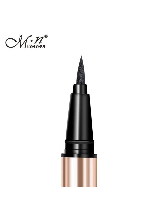 Me Now Menow Long Lasting Waterproof Liquid Eyeliner Pencil Soft Brush Tip With Quick Dry Formula Sweat Resistant And Smudge Proof Private Label Straight Liner Pen Black  - Image 3