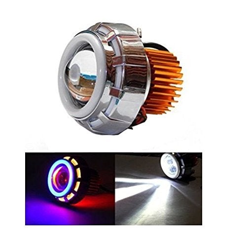Petros LED Head Light Projector with Devils Eye (Red & Blue) Universal for All The Bikes - Image 4