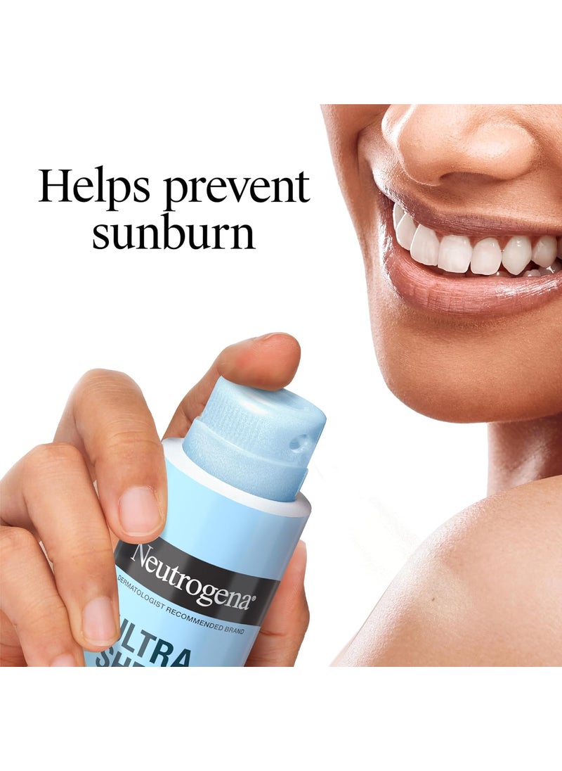 Neutrogena Neutrogena Ultra Sheer Body Mist Sunscreen Spray Broad Spectrum SPF 70 Lightweight Spray Sunscreen NonGreasy  Water Resistant OilFree  NonComedogenic UVAUVB 5 oz Pack of 3  - Image 4