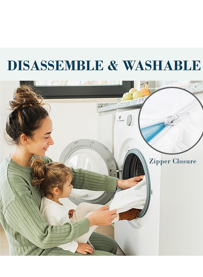 The Home Mart Home Mart 2-Inch Supper King Gel Infused Memory Foam Mattress Topper, Cooling Bed Topper with Removable Cover, Soft & Pain Relief, Breathable, CertiPUR-US & Oeko-Tex Certified, 200x200 - Image 5