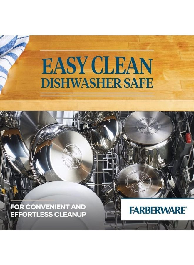 Farberware Classic Stainless Steel Cookware Pots and Pans Se | 15-Piece Cooking Set - FB50049 Silver - Image 3