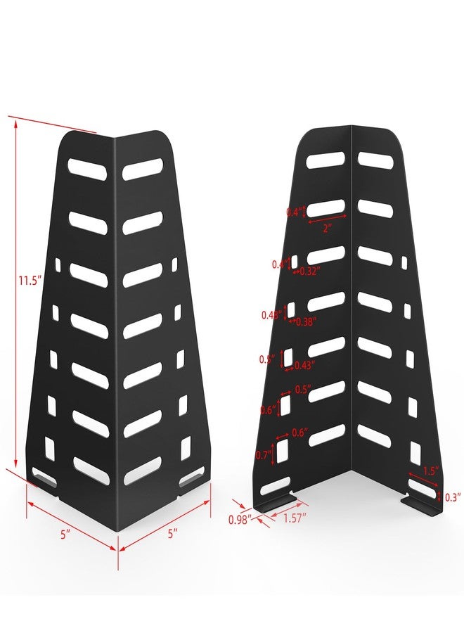IRONDIY 2 Pcs Headboard Brackets for Metal Bed Frame,Adjustable Headboard or Footboard Brackets Attach Headboard to Bed Frame,Compatible with 14,16,18inches Bed Frame - Image 2