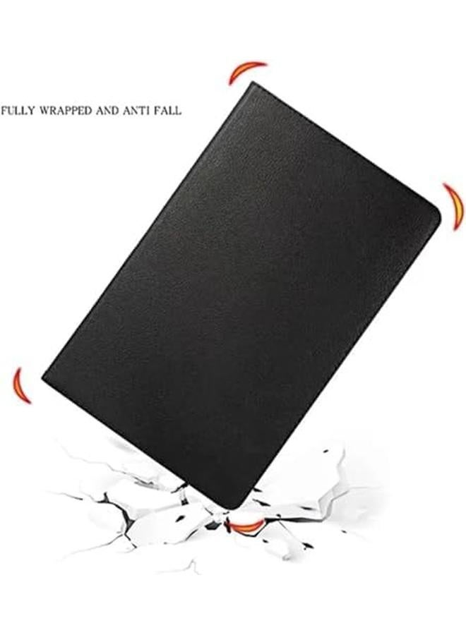 erorex Compatible For Samsung Galaxy Tab A9 Plus Case Multi Angle Swiveling Slim Cover 360 Degree Rotating Auto Wake Sleep Pu Leather Hard Back Shockproof Black - Image 5