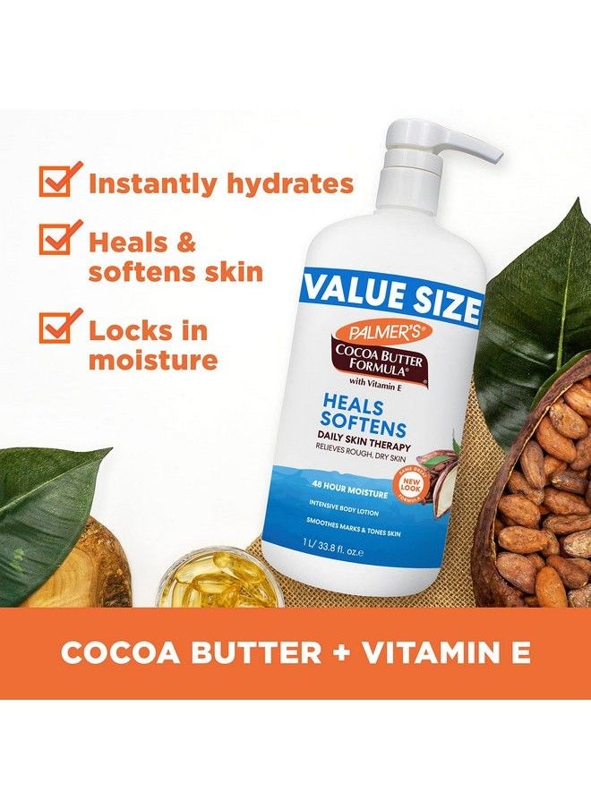 PALMER'S - Cocoa Butter Formula Daily Skin Therapy Body Lotion Pump Bottle 33.8 Ounces (Pack Of 2) - Image 1