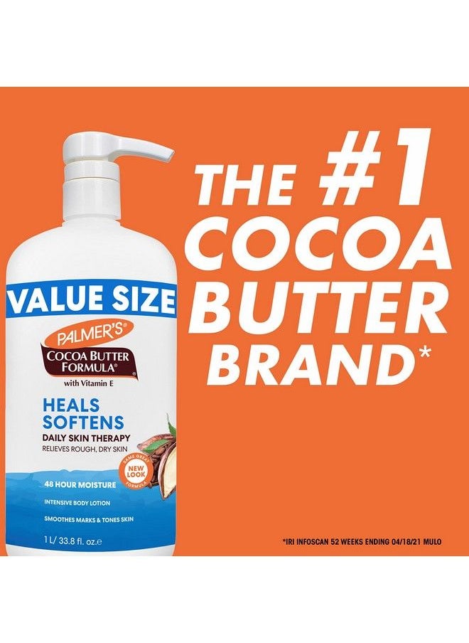 PALMER'S - Cocoa Butter Formula Daily Skin Therapy Body Lotion Pump Bottle 33.8 Ounces (Pack Of 2) - Image 1