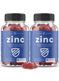 Zinc Gummies | 4-in-1 Zinc Gummies Adult | Zinc Chewable 50mg | Chewable Zinc Supplement Gummies with Vitamin D3 2000 IU, Elderberry & Echinacea | Immune, Heart & Brain Support | 180 Count (2 Pack) - pzsku/Z82D142BCAAA98E17EEB0Z/45/_/1739863622/01c32528-495e-48d5-8059-6eee675accd3