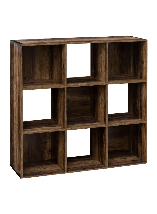 Five Simply Smart 9-Compartment Mix N Modul Wooden Storage Shelf Brown 100.5 x 100.5 x 32 cm 181388