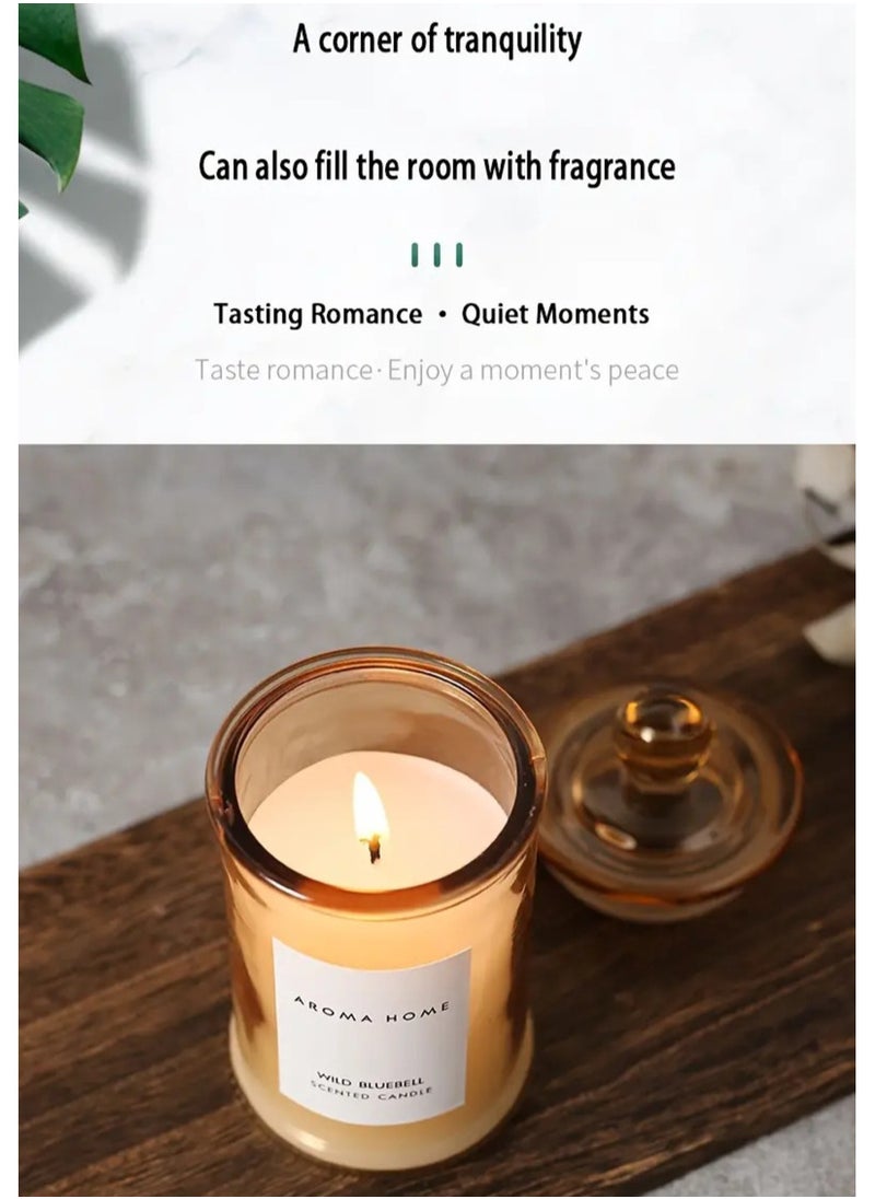 Aroma Home - Aroma Naturals Luxury Candles Scented Candle Jar with Lid Perfect Design Perfect Gift for Home Decor Fashion 95g (Ebony Sandalwood) - Image 1