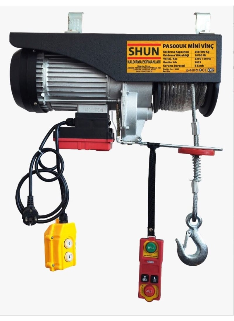 Shun 2 Years 250/500 Remote Control Mini Crane Hoist Cranes 