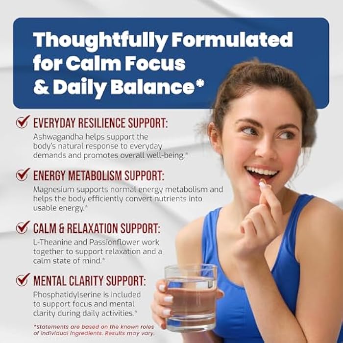 VEGATOT Organic Cortisol Wellness Complex 15-in-1 Formula with Magnesium Ashwagandha St. John's Wort Valerian Rhodiola Rosea Passionflower Chamomile - Image 5