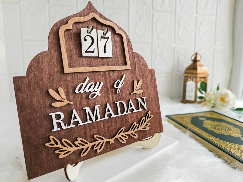 Oleek Ramadan Countdown Calendar - Ramadan Decorations For Home 2025 - Ramadan Calendar For Kids - Ramadan Gifts For Kids - Ramadan Table Decor - Ramadan Advent Calendar - ???? ????? ???? ????? - Image 2