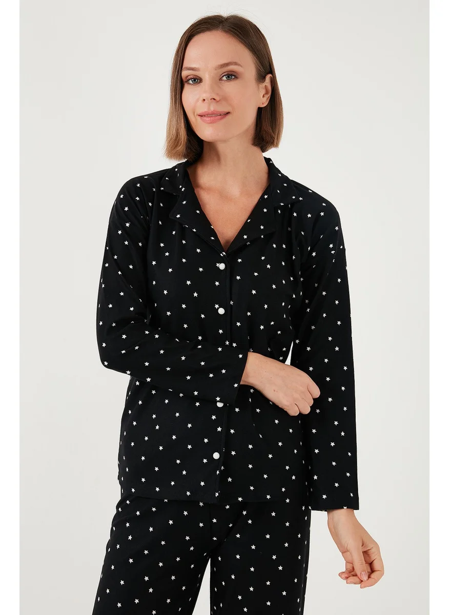 Lela Stretch Standard Fit Buttoned Pajama Set Women's Pajama Set 60956601