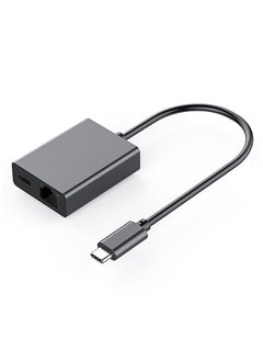 ماركة غير محددة محول USB C إلى إيثرنت مع شحن PD 60W - توصيل وتشغيل، دعم شبكة LAN بسرعة 1000 ميجابت في الثانية، محول USB C محمول من الألمنيوم إلى جيجابت لأجهزة Android وiPad وMacBook وغيرها من أجهزة USB C  - Image 1