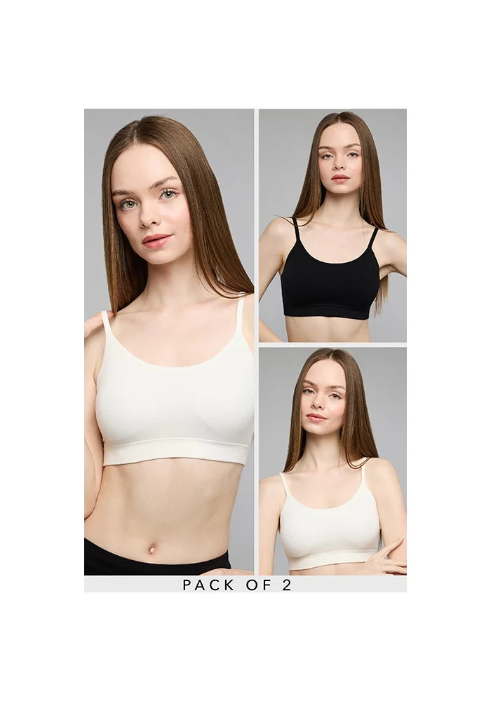 2 Pack Scoop Neck Sports Bras