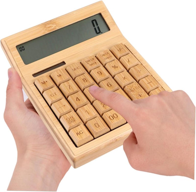 SHERCHPRY Solar Calculator 29-Key Office Calculator with Solar Power for School and Office Use - Image 1