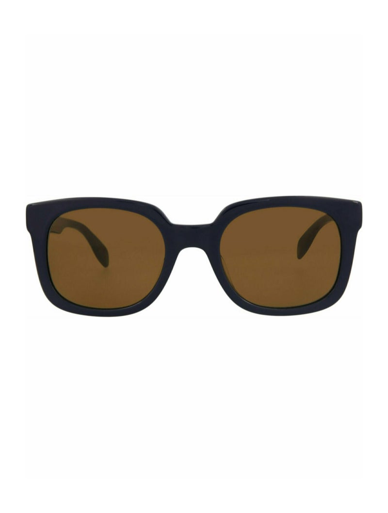 Alexander McQueen Square/Rectangle Sunglasses Blue Blue Brown Luxury Eyewear Made In Italy Acetate Frame Designer Fashion for Everyday Luxury - Image 5