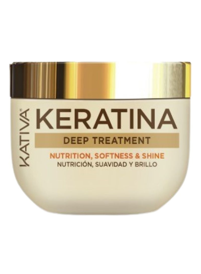 Kativa Keratina Deep Treatment Nutrition, Softness and Shine 300ml - Image 1