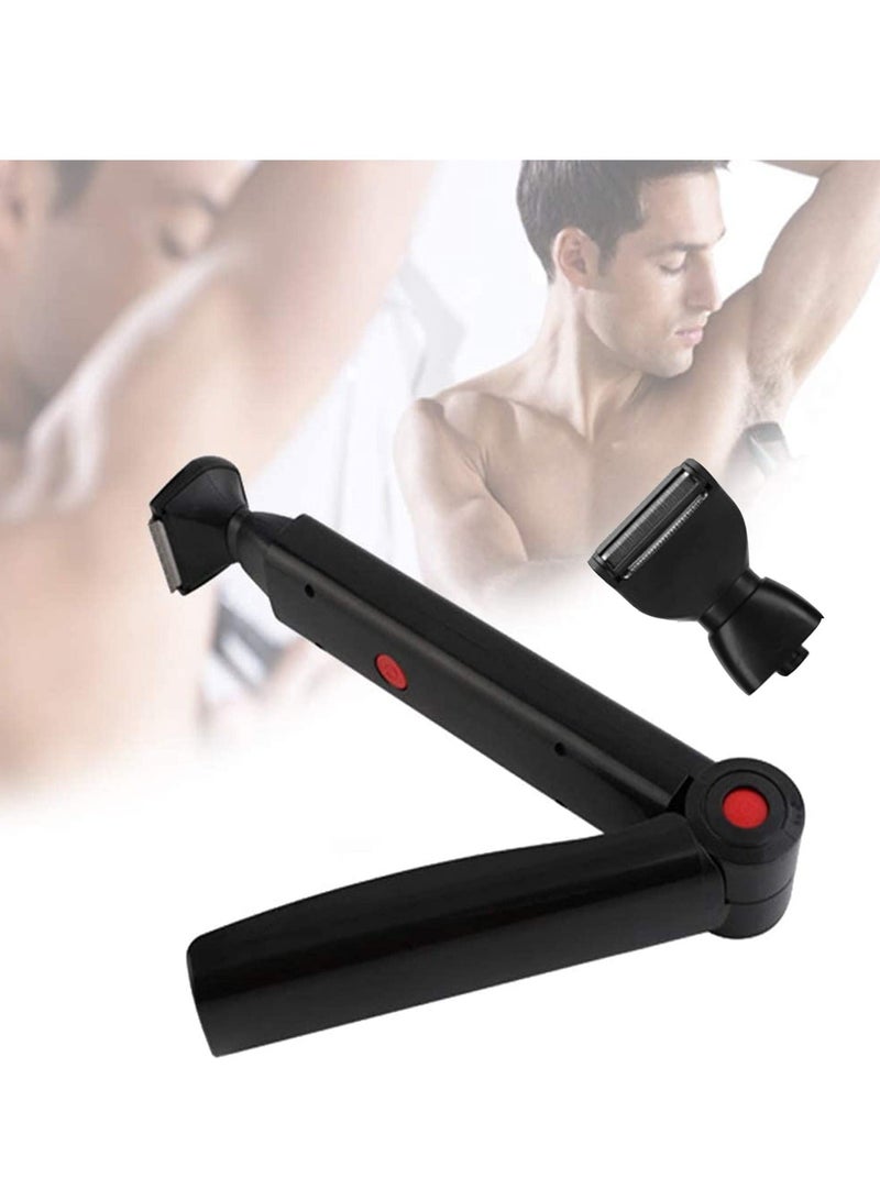 Back Shaver, Professional DIY Electric Body Shaver for Men Portable Handheld Body Grooming Safety Razor Pain-Free Back Hair Removal - Image 1