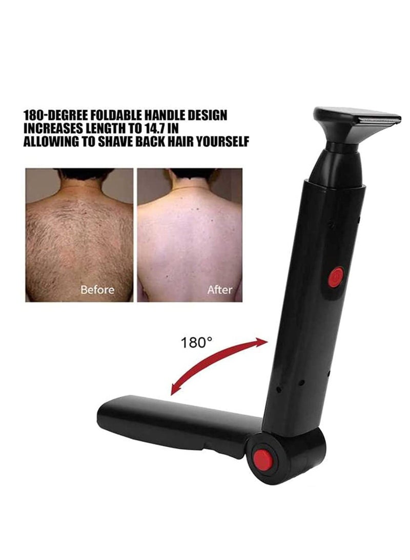 Back Shaver, Professional DIY Electric Body Shaver for Men Portable Handheld Body Grooming Safety Razor Pain-Free Back Hair Removal - Image 4