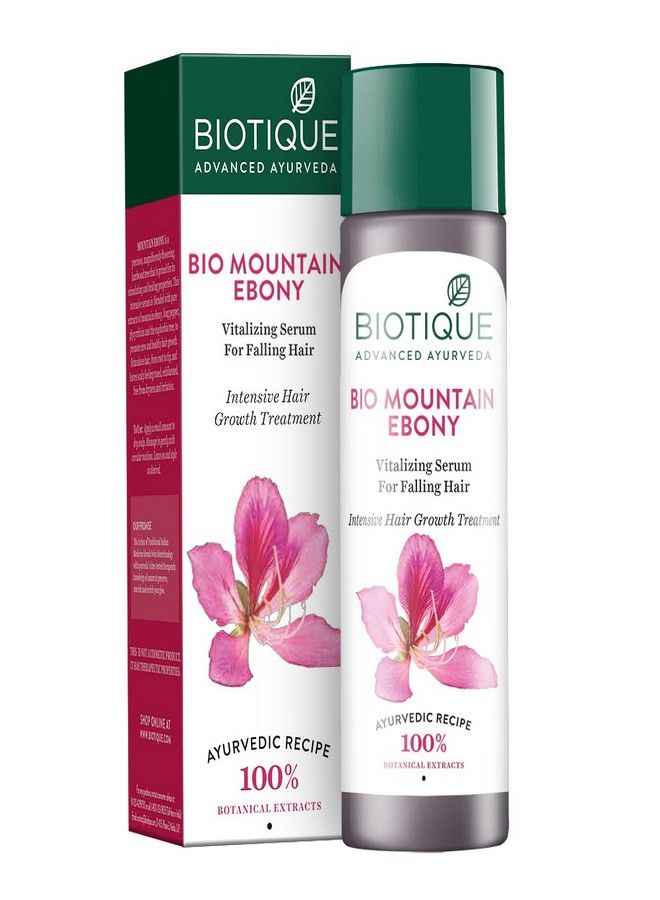 Biotique Biotique Bio Mountain Ebony Vitalizing Serum For Falling Hair Intensive Hair Growth Treatment, 120ML  - Image 1