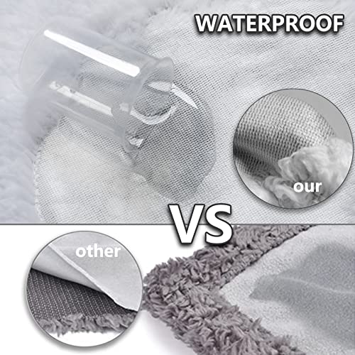 AIWEK Waterproof Pet Blanket Dog Blankets, Pattern Printing Super Soft Warm Fluffy Facecloth Sofa Car Bed Protector, Urine Proof Washable Pet Blanket for Puppy Large Dogs & Cats(Dog paw130cm*153cm) - Image 3