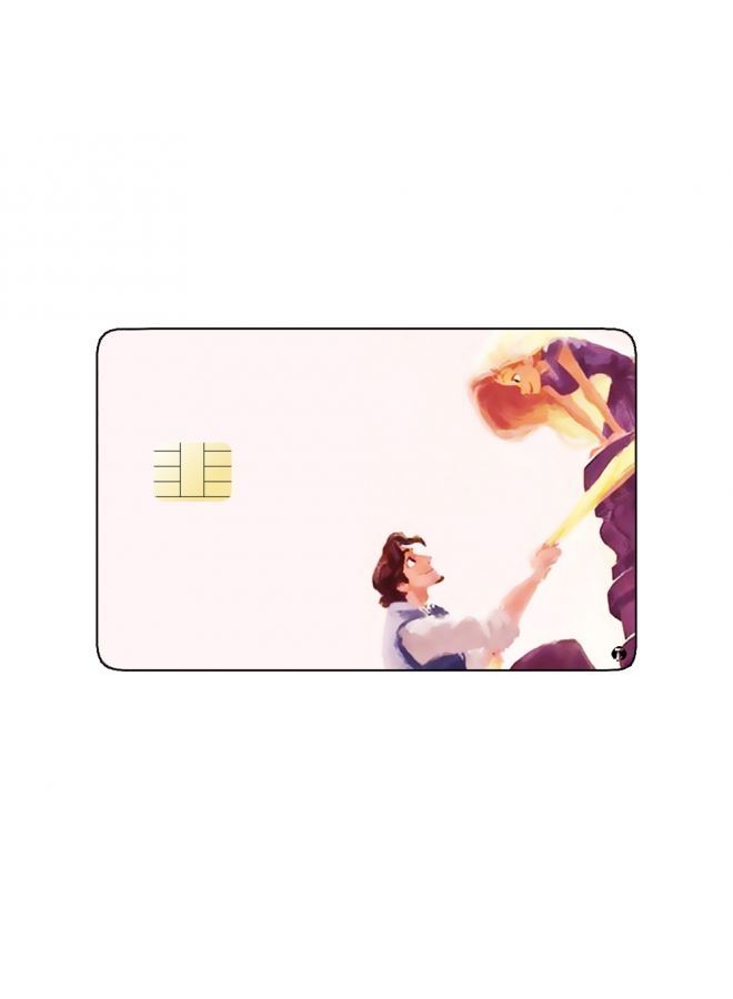 RKN PRINTED BANK CARD STICKER Animation Rapunzel And Flynn From Tangled By Disney - Image 1