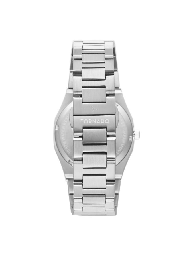 TORNADO - SPECTRA SET Men's Miyota GM12 Movement Watch, Analog Display and Stainless Steel Strap - T23006C-SBSW-S, Silver - Image 1